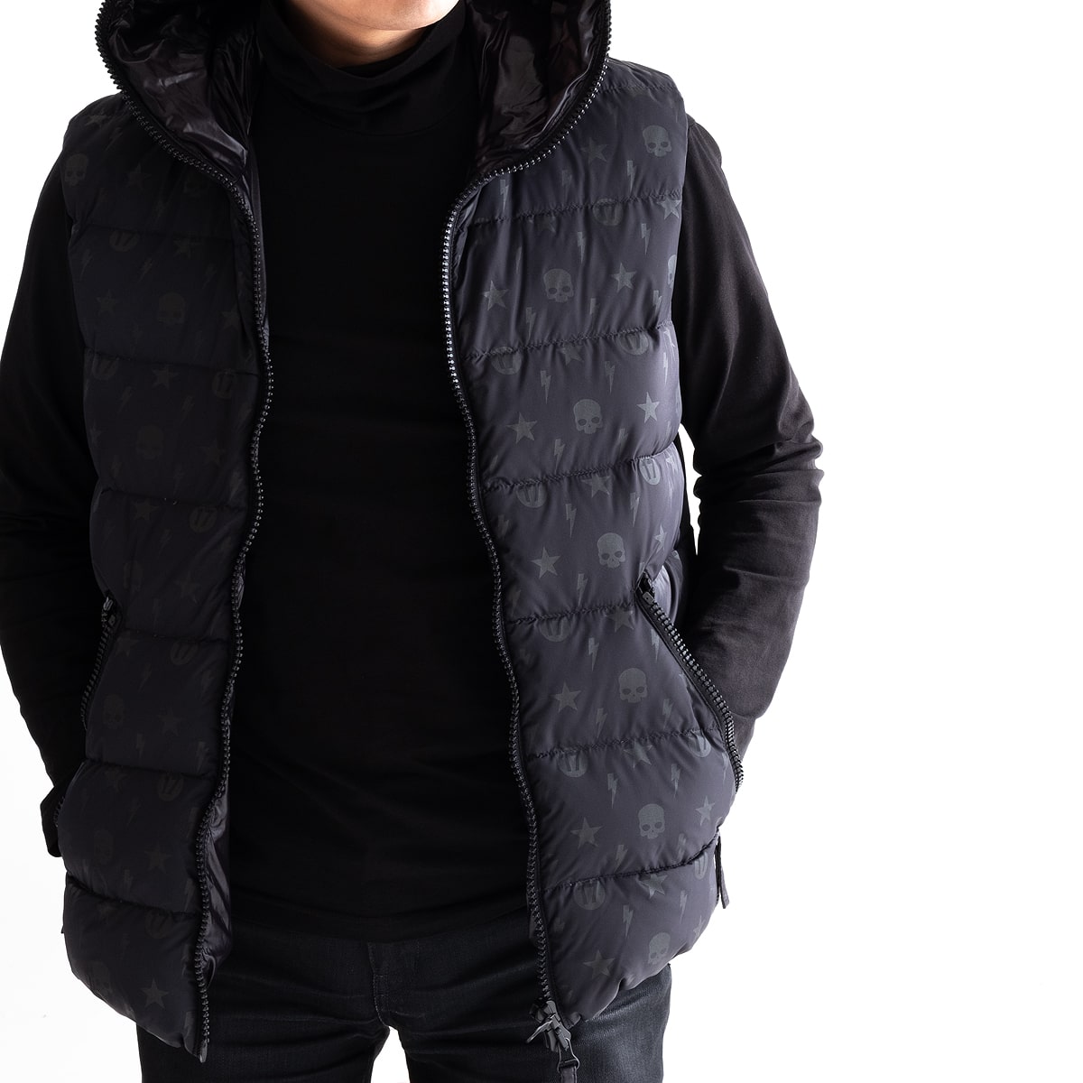 HYDROGEN（ハイドロゲン）DUVETICA ALLOVER DOWN VEST 正規取扱通販