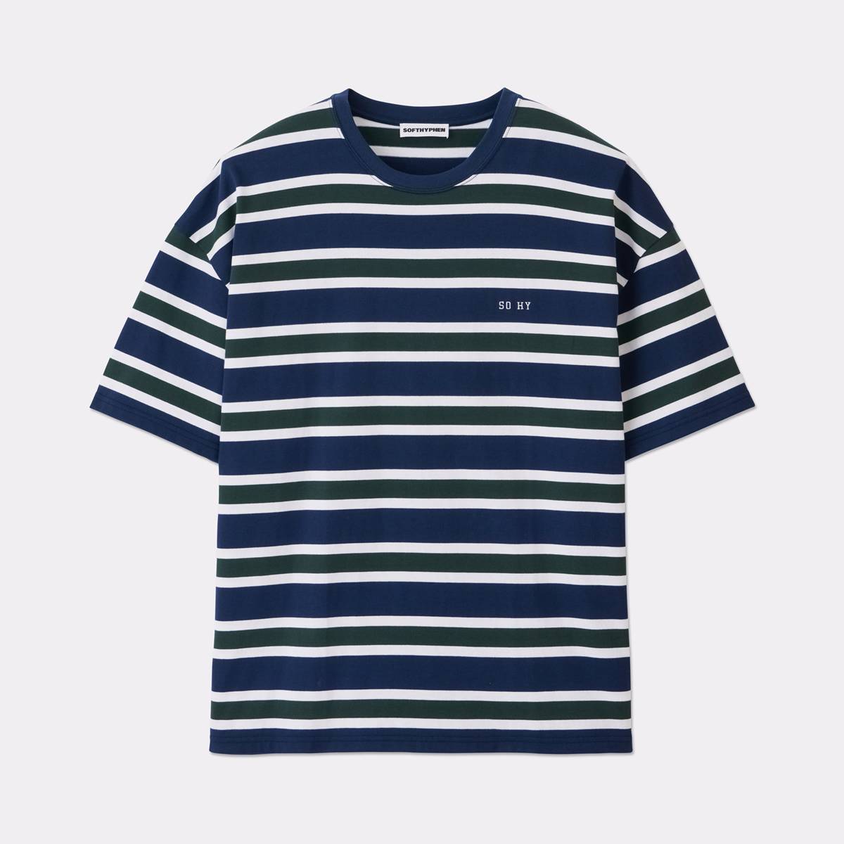 SOFTHYPHEN（ソフトハイフン）SOHY MULTI BORDER STRIPE BIG TEE 正規