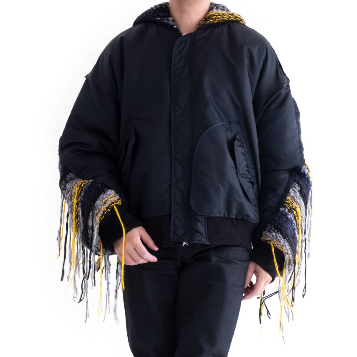 DISCOVERED（ディスカバード）MIX KNIT SLEEVE BLOUSON 正規取扱通販