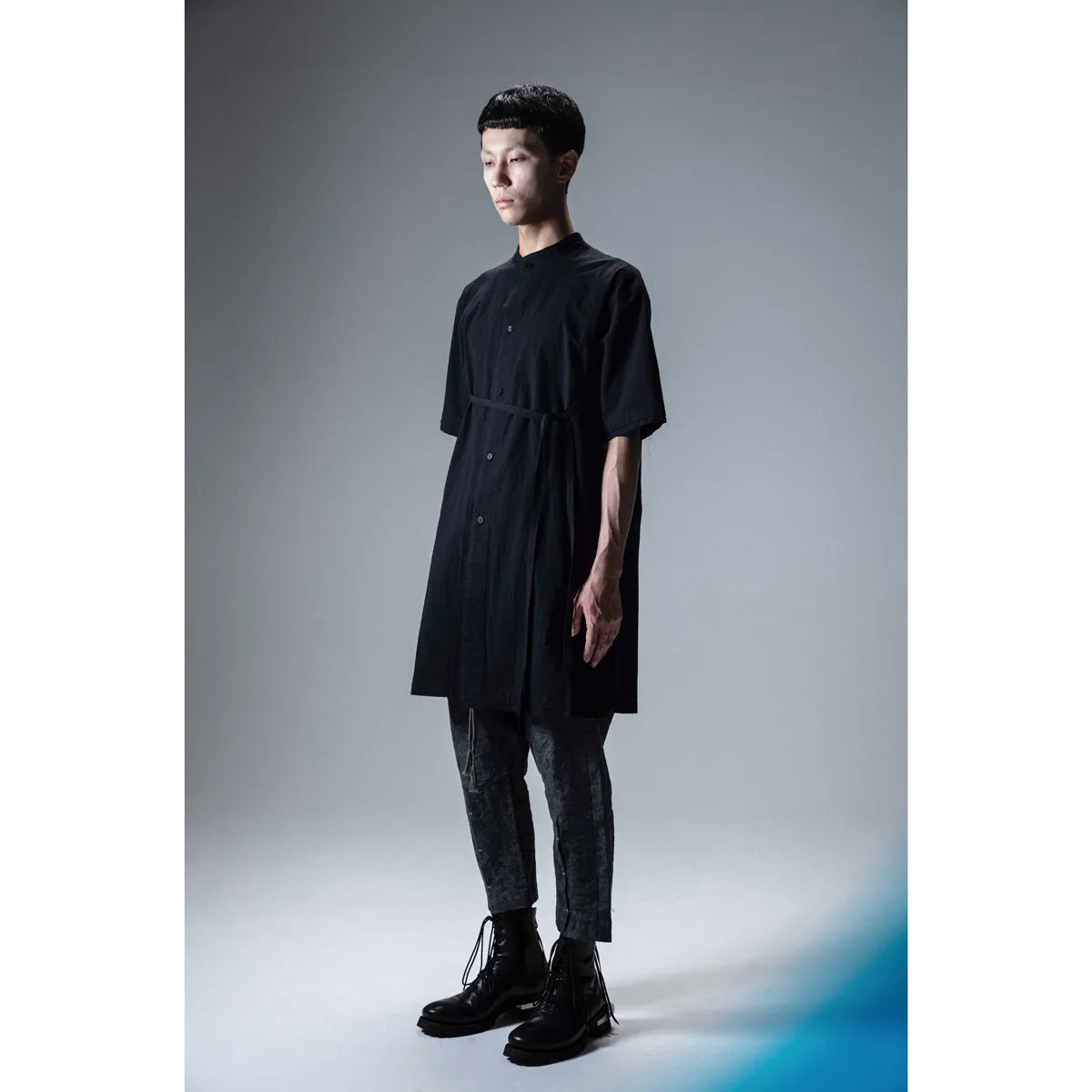prasthana strings raw edge s/s shirt