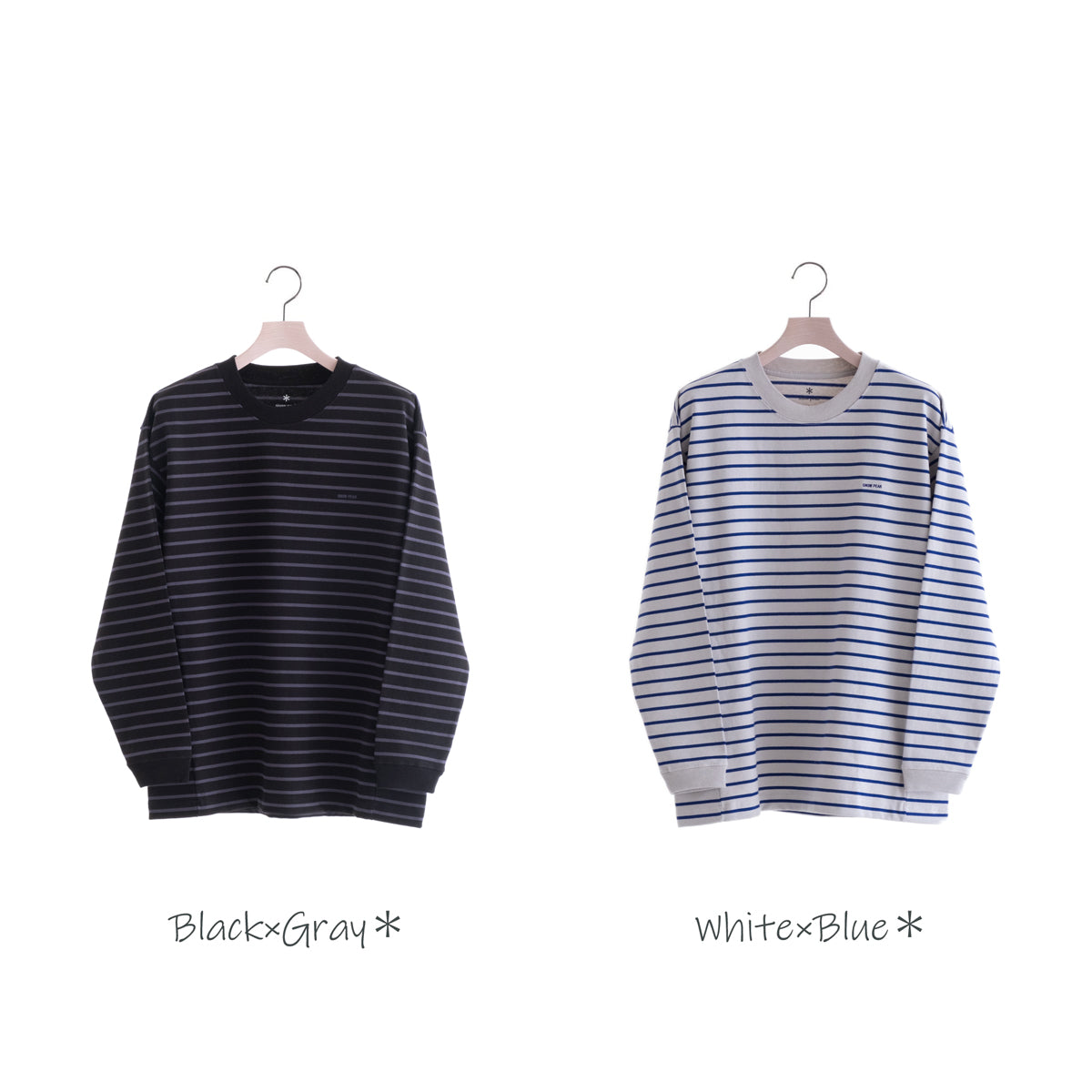 Snow Peak Heavy Cotton Border LS T-Shirt(2色)