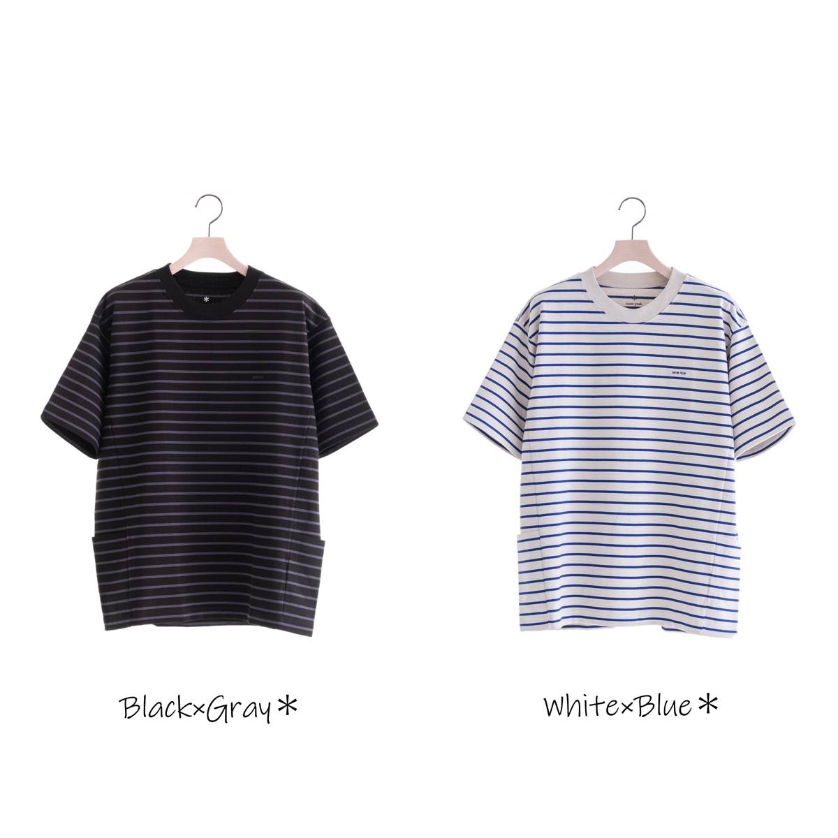 Snow Peak Heavy Cotton Border T-Shirt(2色)