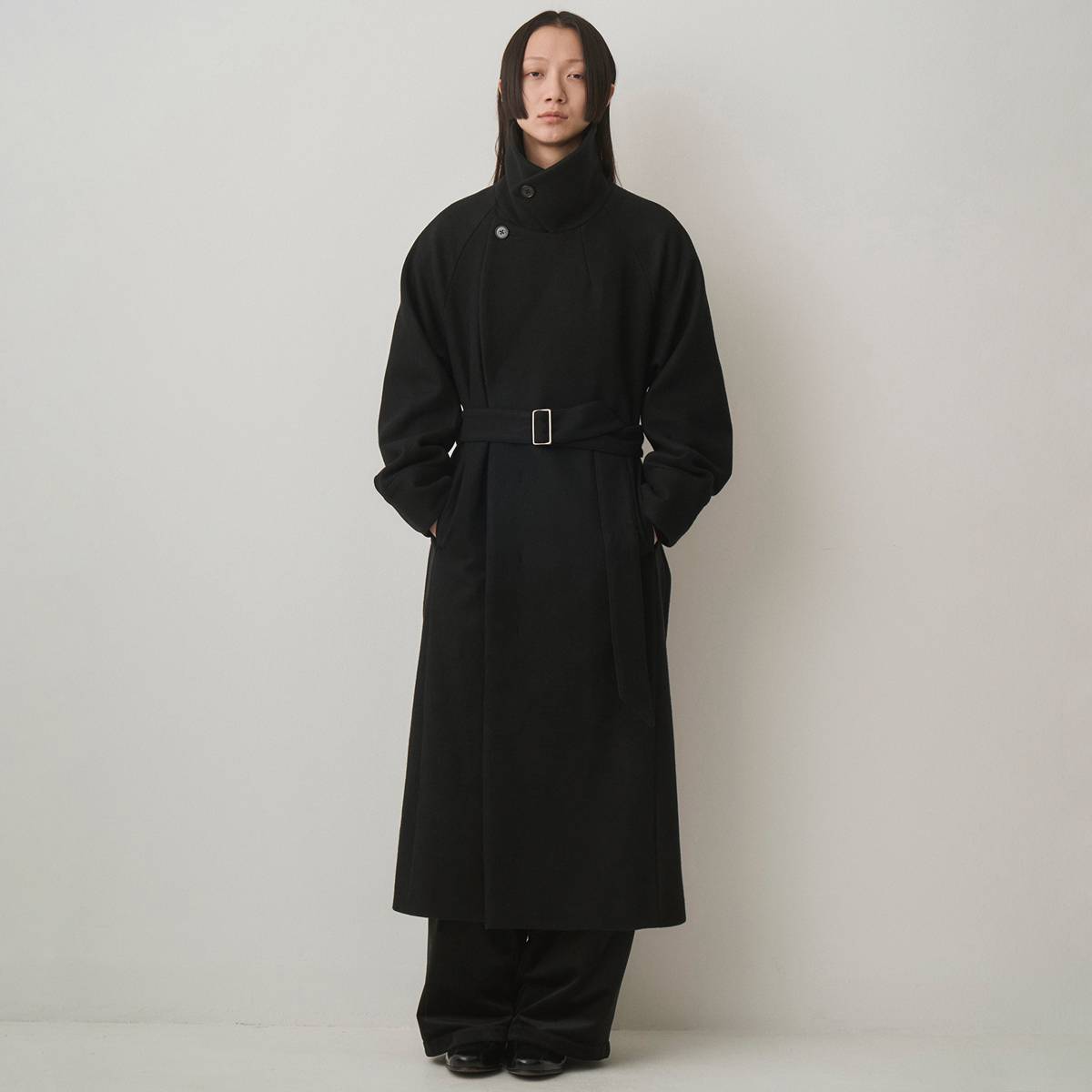 【ANGEL】本革 マキシ丈リアルレザーダブルチェスターコート 日本製 黒 XL コート通販 - チェスターコート・ダッフルコート・トレンチコート