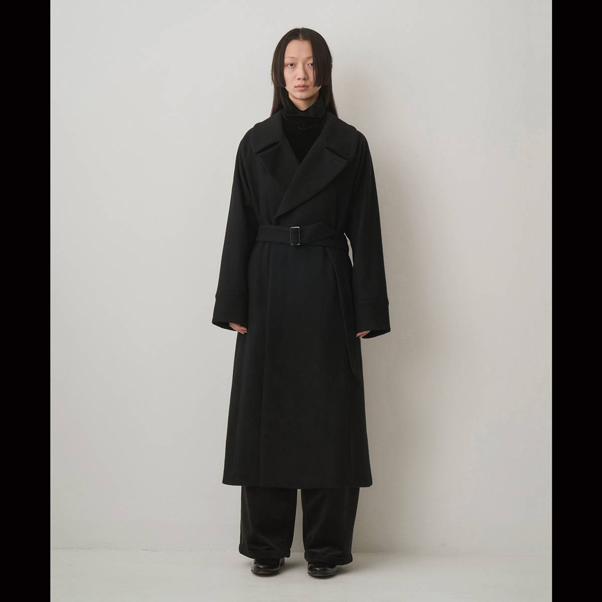 ベルテッド オーバーコート｜Juha
