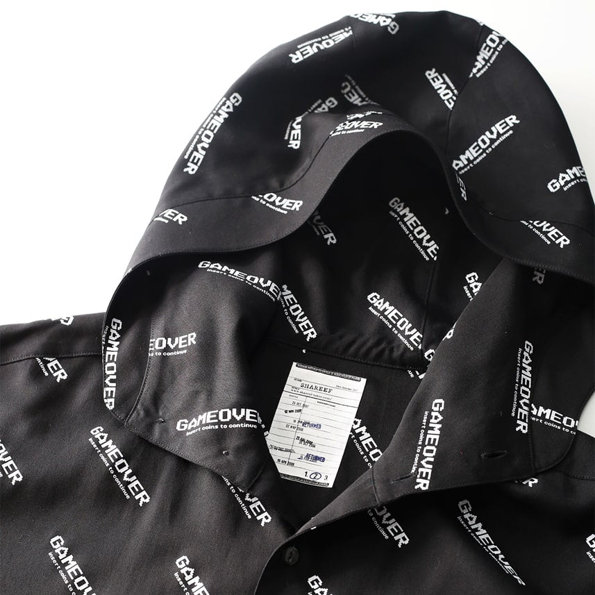 SHAREEF GAME OVER LOGO HOODIE SHIRTS（2色）