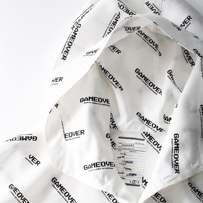 SHAREEF GAME OVER LOGO HOODIE SHIRTS（2色）