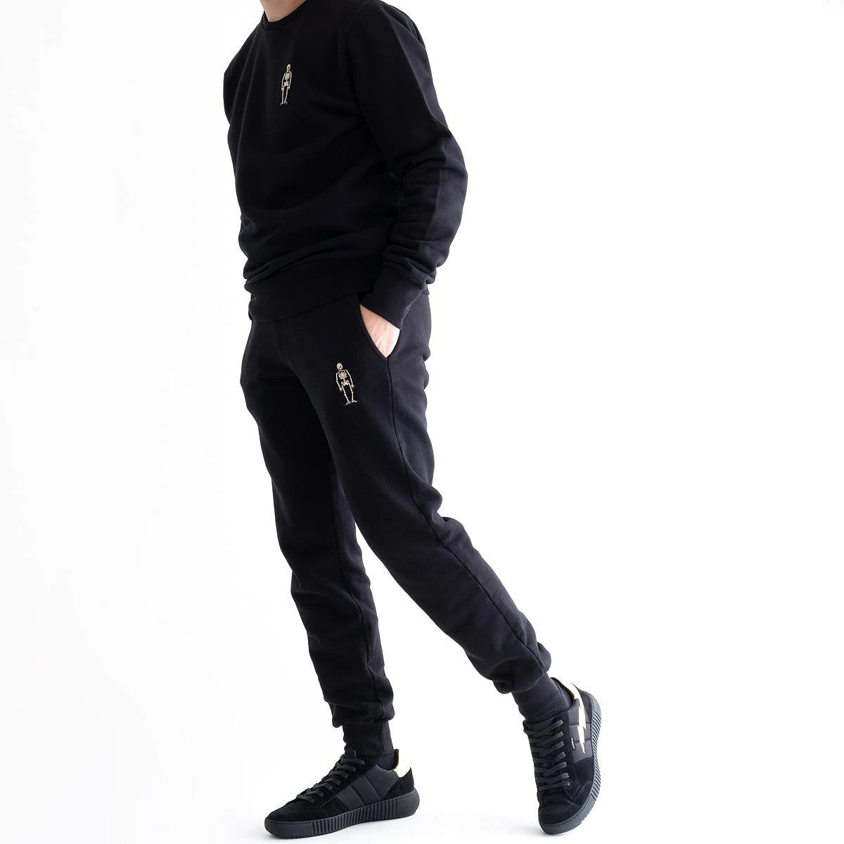 HYDROGEN SKULL CREWNECK SWEAT SHIRT