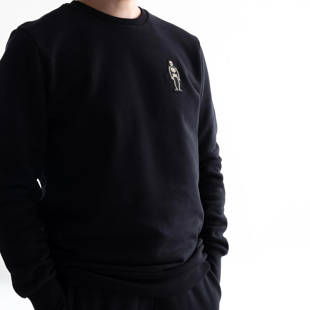 HYDROGEN SKULL CREWNECK SWEAT SHIRT