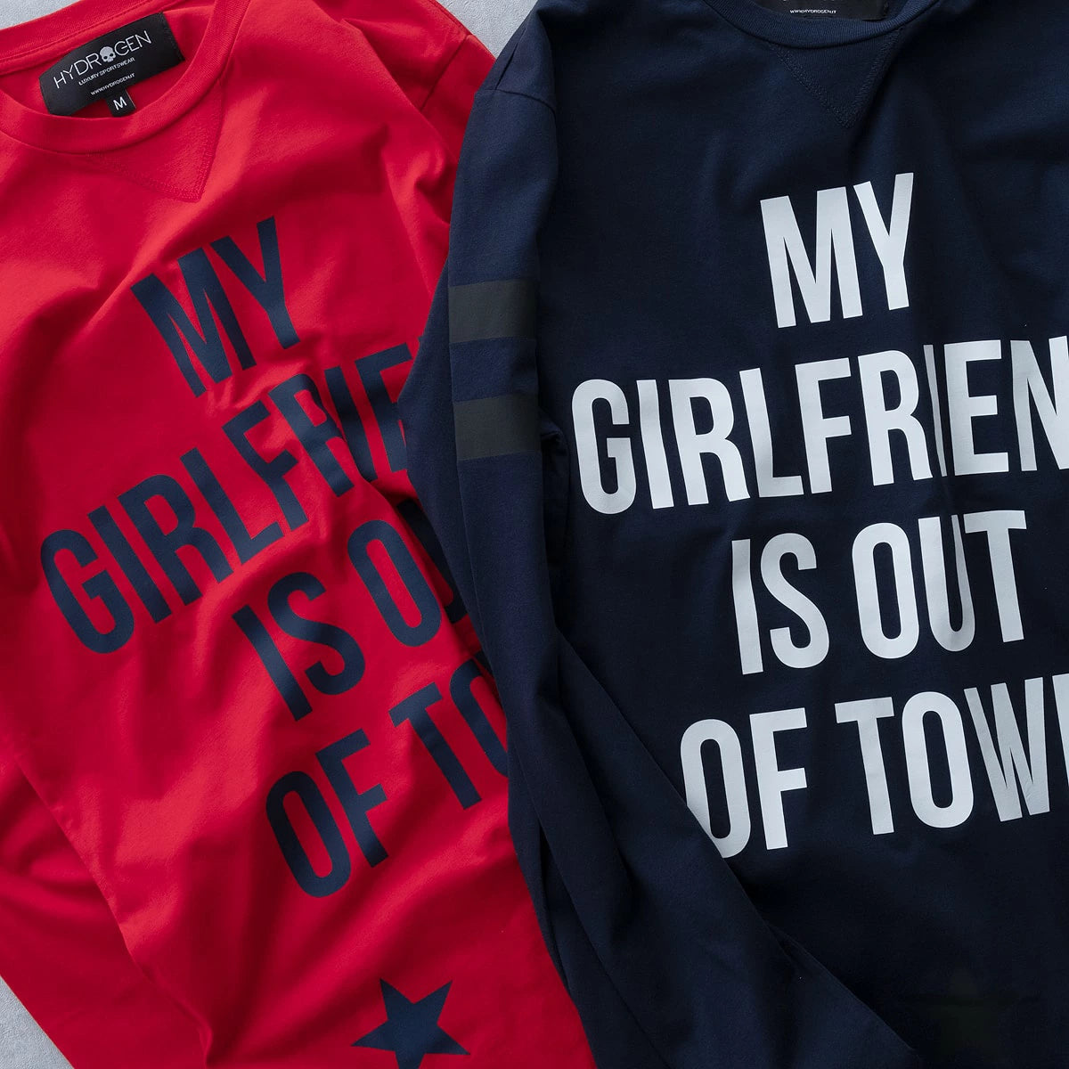 ホッケー LTD ロング スリーブ Tシャツ マイ ガール フレンド イズ アウト オブ タウン（2色）｜HYDROGEN