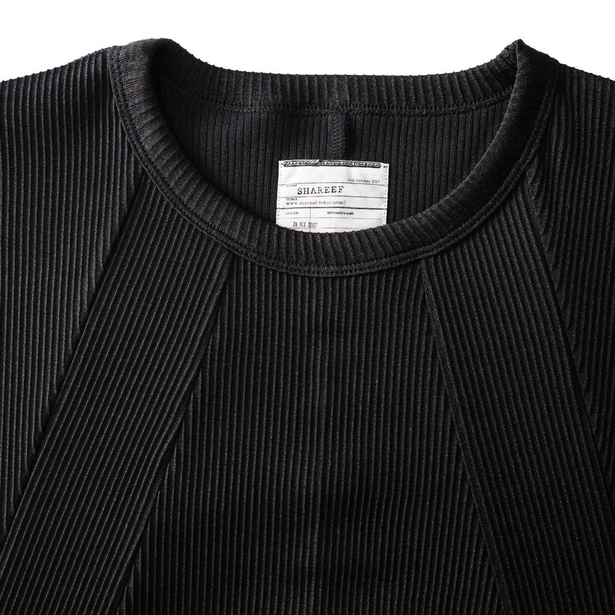ポリエステル リブ ショート スリーブ ビッグ Tシャツ（3色）｜SHAREEF