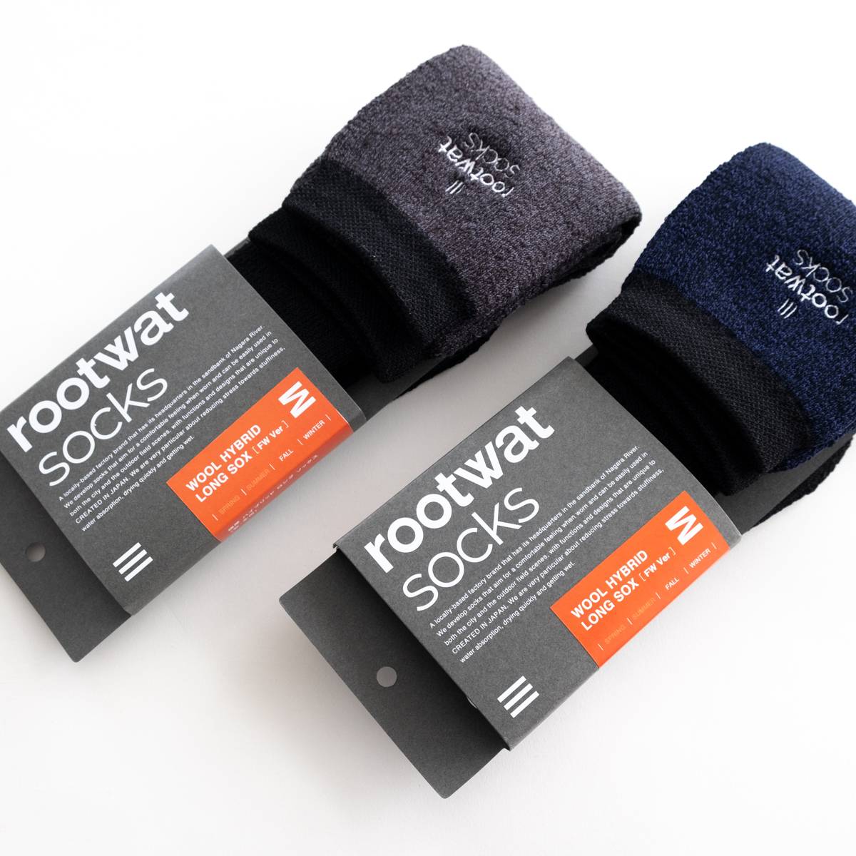 ウール ハイブリッド ソックス 秋冬用（2色）｜rootwatsocks