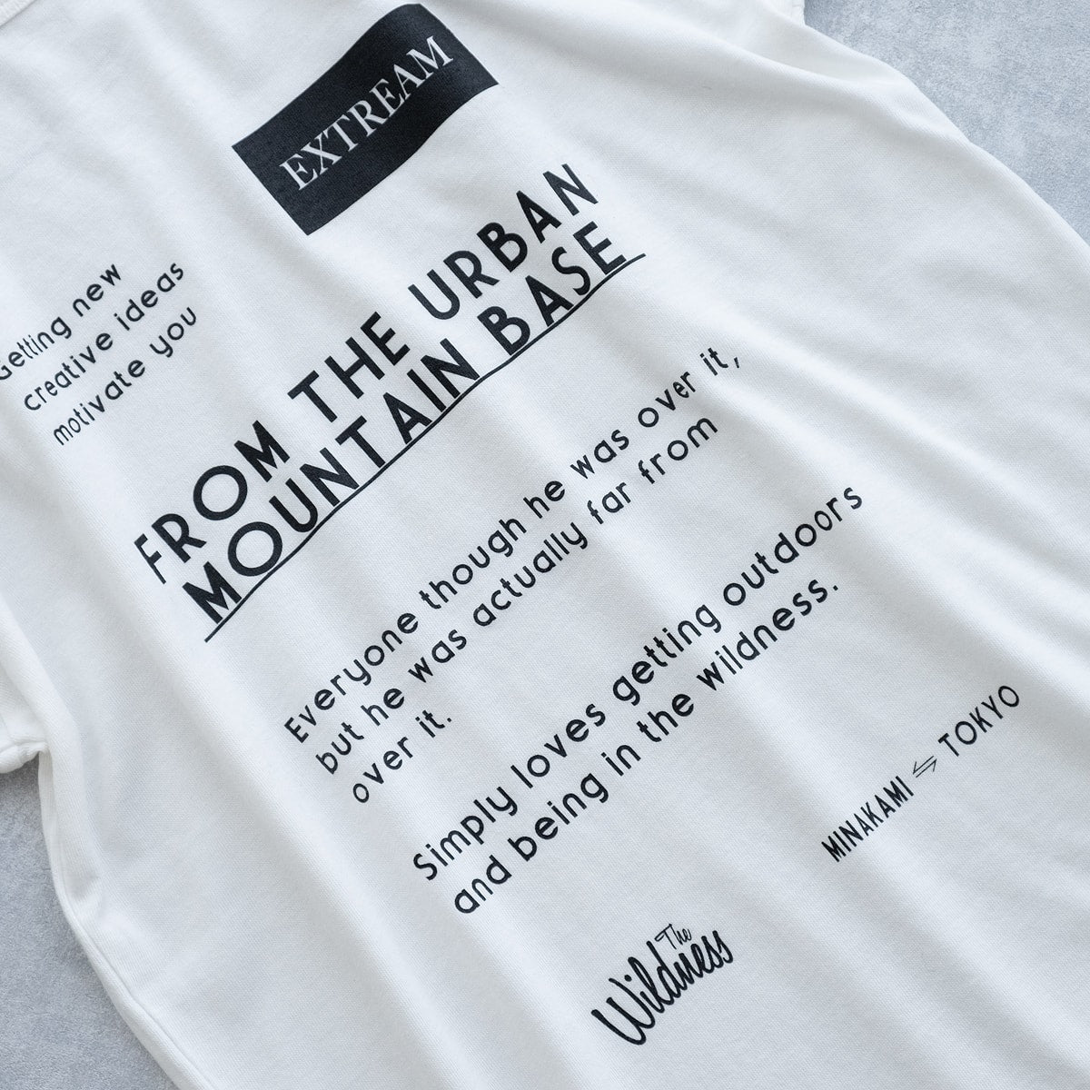 オリジナル Tシャツ フロム ザ アーバン マウンテン ベース（3色）｜mountain of moods