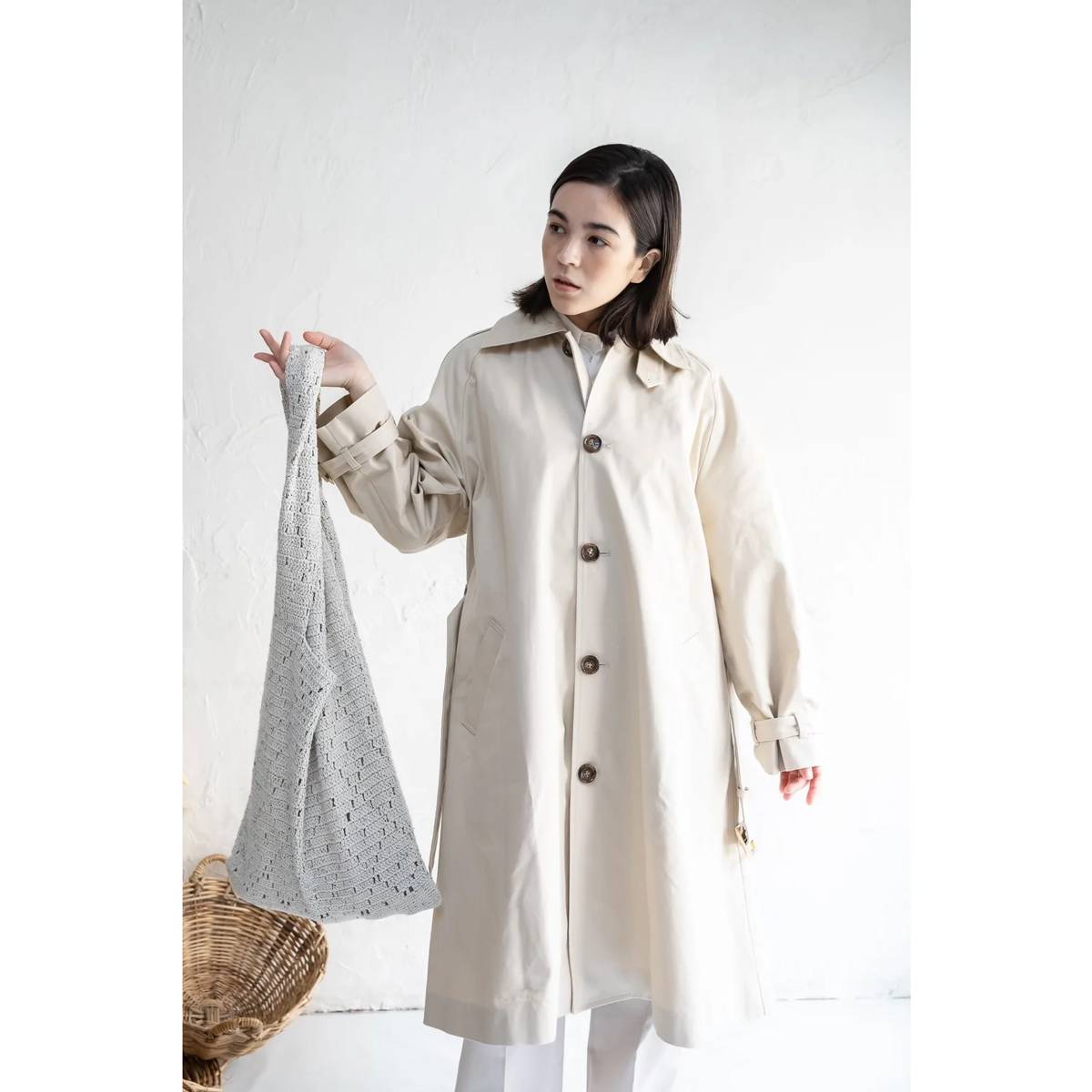 ニット トート バッグ コットン（3色）｜AKABA MILANO