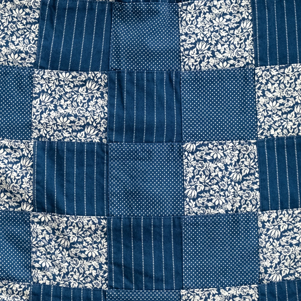 FEEL EASY ORIGINAL INDIGO PATCHWORK BUTTONDOWN SHIRT