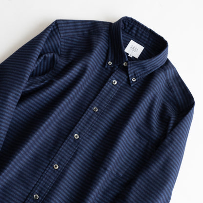 FEEL EASY ORIGINAL FLANNEL BORDER BUTTONDOWN SHIRT