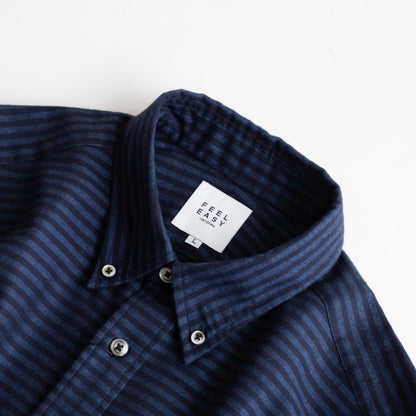 FEEL EASY ORIGINAL FLANNEL BORDER BUTTONDOWN SHIRT