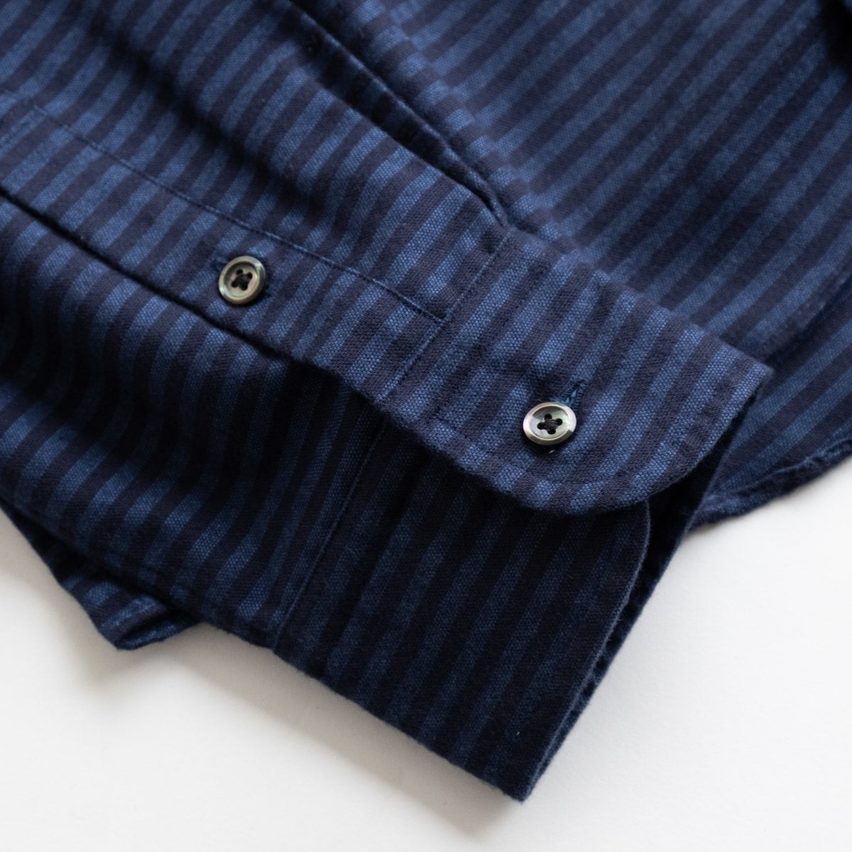 FEEL EASY ORIGINAL FLANNEL BORDER BUTTONDOWN SHIRT