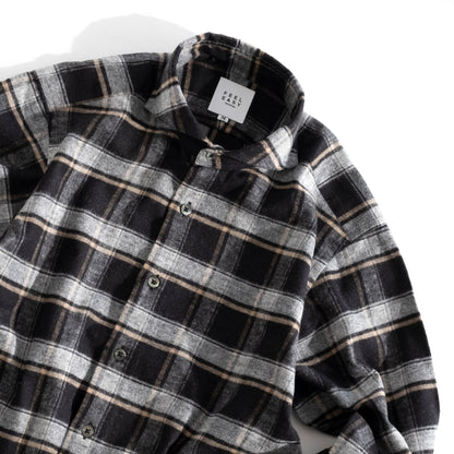 FEEL EASY ORIGINAL FLANNEL MONOTONE CHECK SHIRT