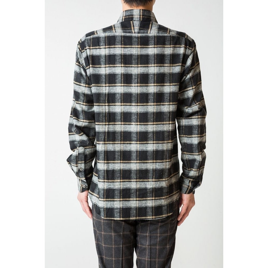 FEEL EASY ORIGINAL FLANNEL MONOTONE CHECK SHIRT