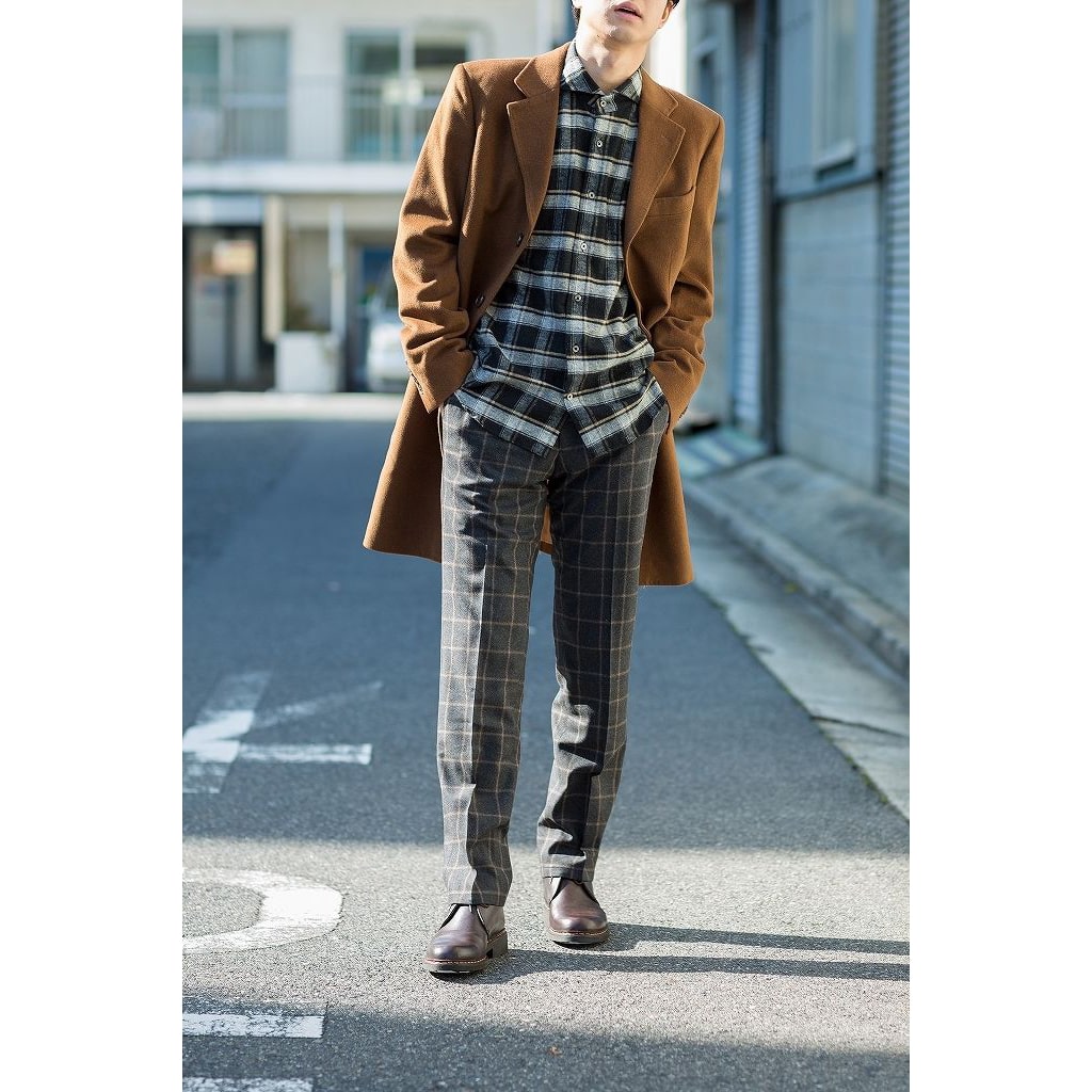 FEEL EASY ORIGINAL FLANNEL MONOTONE CHECK SHIRT