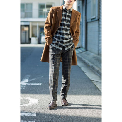 FEEL EASY ORIGINAL FLANNEL MONOTONE CHECK SHIRT