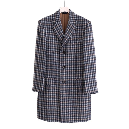 FEEL EASY ORIGINAL ALPACA CHECK CHESTER COAT