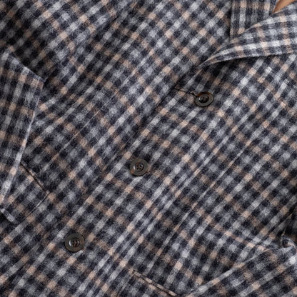 FEEL EASY ORIGINAL ALPACA CHECK CHESTER COAT