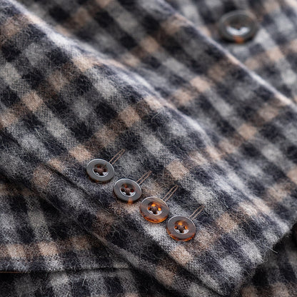 FEEL EASY ORIGINAL ALPACA CHECK CHESTER COAT