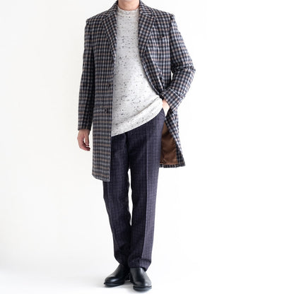 FEEL EASY ORIGINAL ALPACA CHECK CHESTER COAT