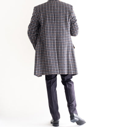 FEEL EASY ORIGINAL ALPACA CHECK CHESTER COAT