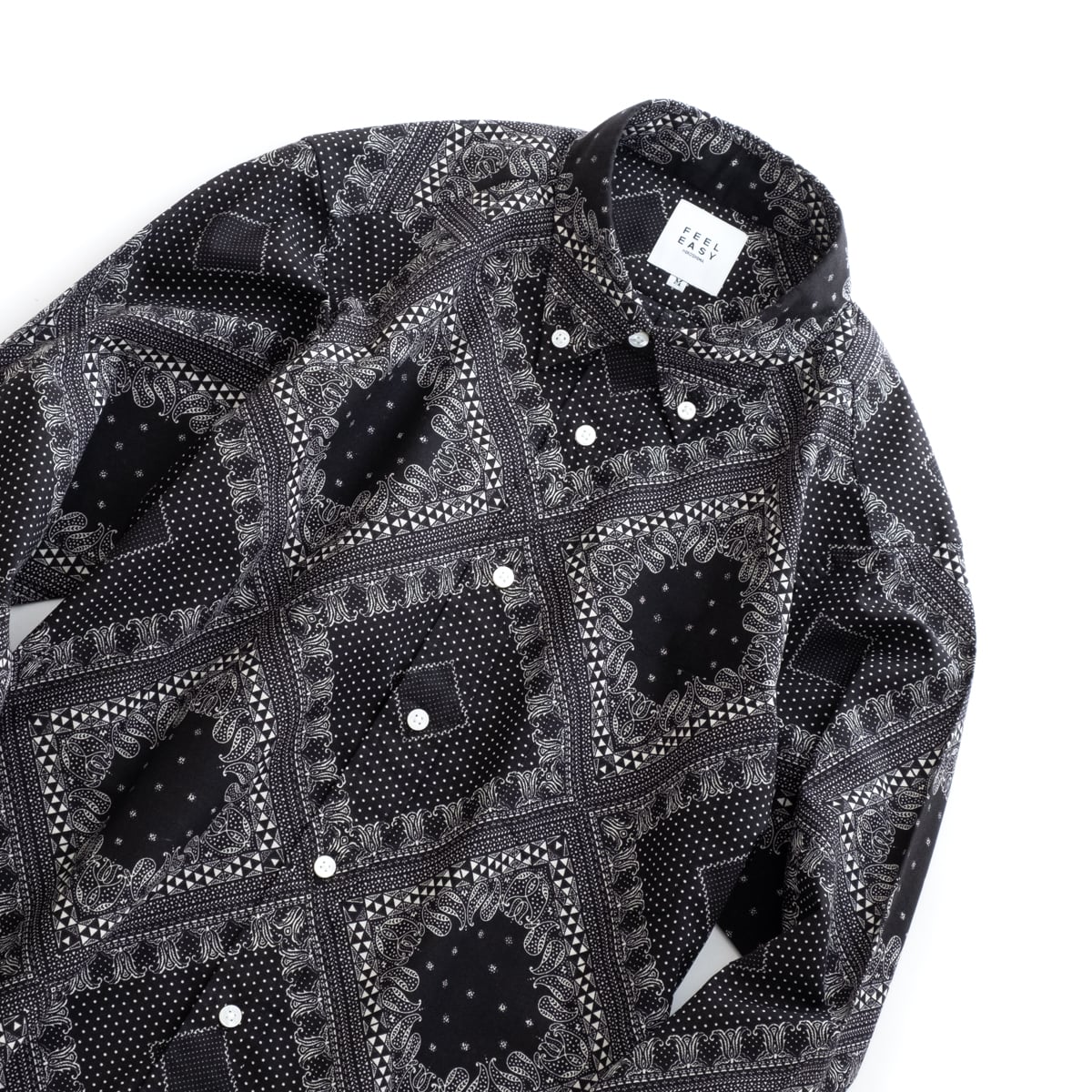 FEEL EASY ORIGINAL BANDANA BUTTONDOWN SHIRT