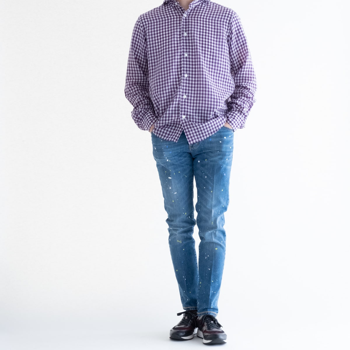 FEEL EASY ORIGINAL TENCEL GINGHAM CHECK SHIRT