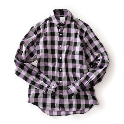 FEEL EASY ORIGINAL TENCEL BLOCK CHECK SHIRT