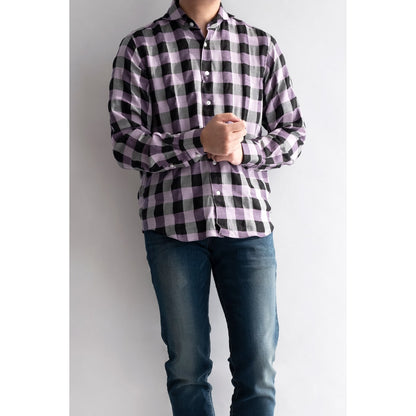 FEEL EASY ORIGINAL TENCEL BLOCK CHECK SHIRT