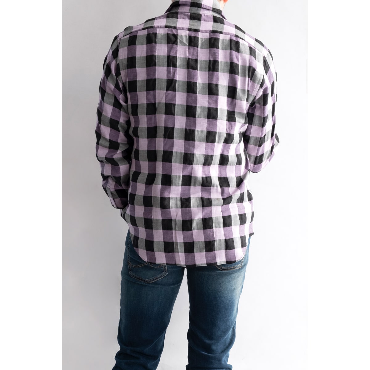 FEEL EASY ORIGINAL TENCEL BLOCK CHECK SHIRT