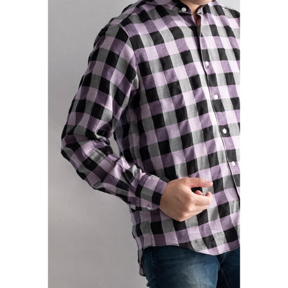 FEEL EASY ORIGINAL TENCEL BLOCK CHECK SHIRT