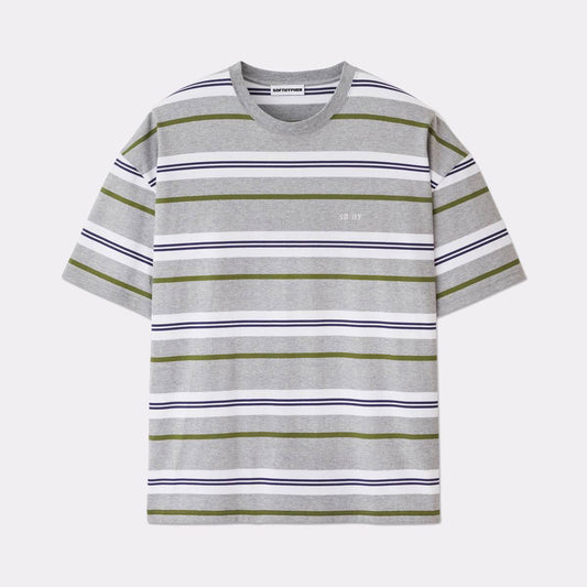 SOHY マルチ ボーダー ストライプ ビッグ Tシャツ（2色）｜SOFTHYPHEN