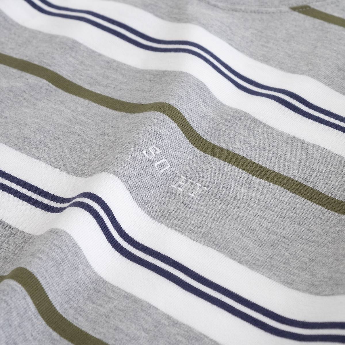 SOHY マルチ ボーダー ストライプ ビッグ Tシャツ（2色）｜SOFTHYPHEN