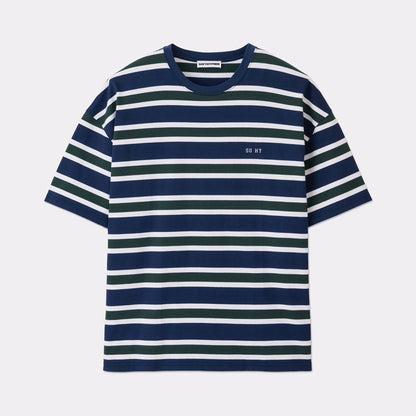 SOHY マルチ ボーダー ストライプ ビッグ Tシャツ（2色）｜SOFTHYPHEN