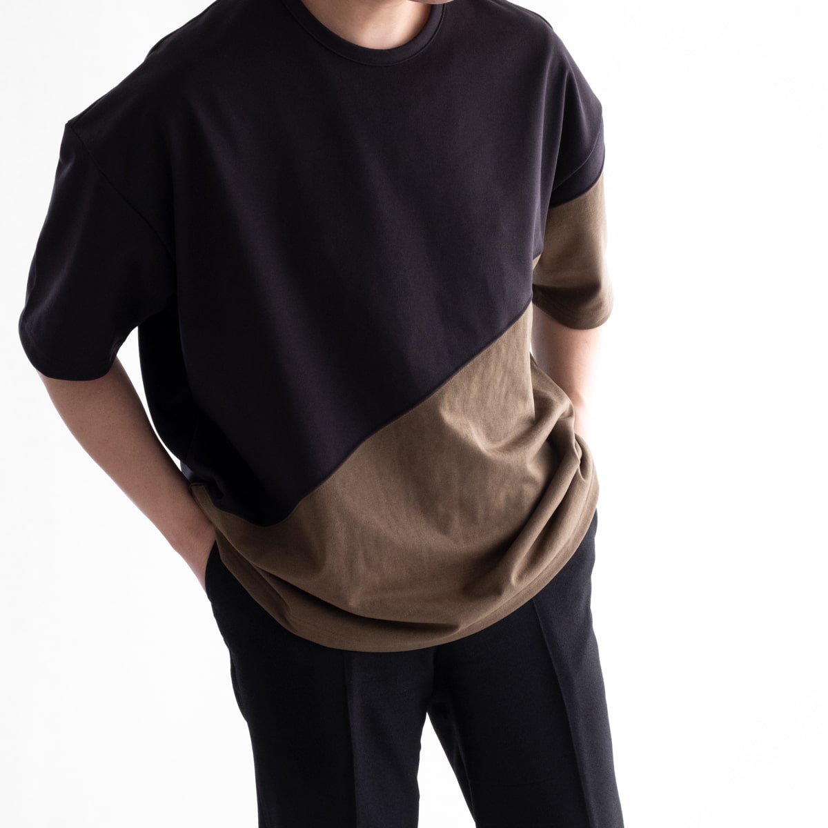 バイアス カット ビッグ Tシャツ（3色）｜MISTERGENTLEMAN
