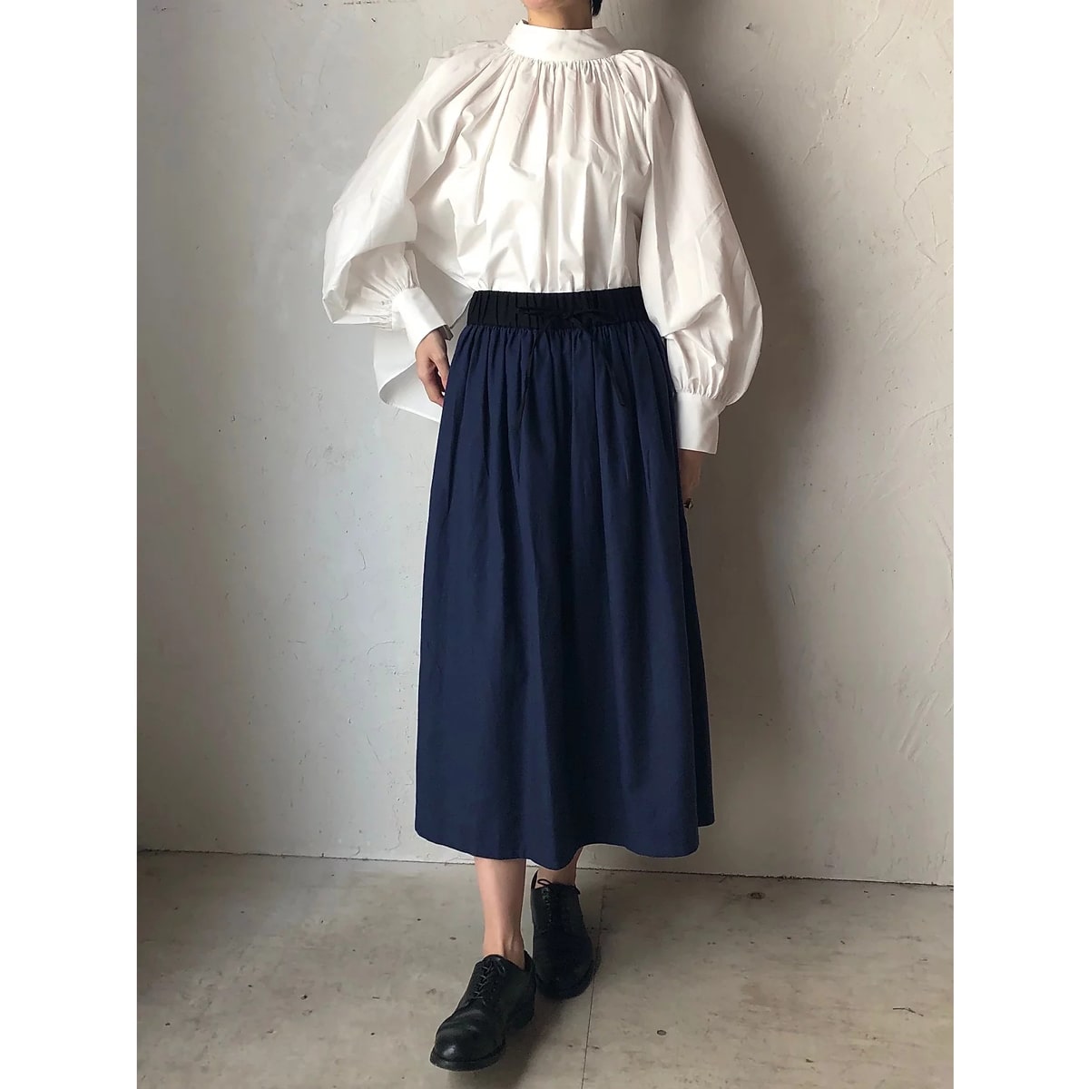 ウィメンズ リネン コットン ヘリンボーン スカート｜THE FACTORY