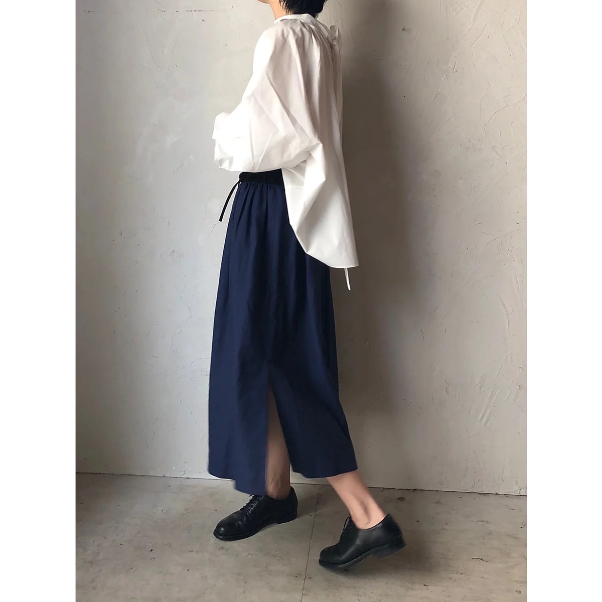 ウィメンズ リネン コットン ヘリンボーン スカート｜THE FACTORY
