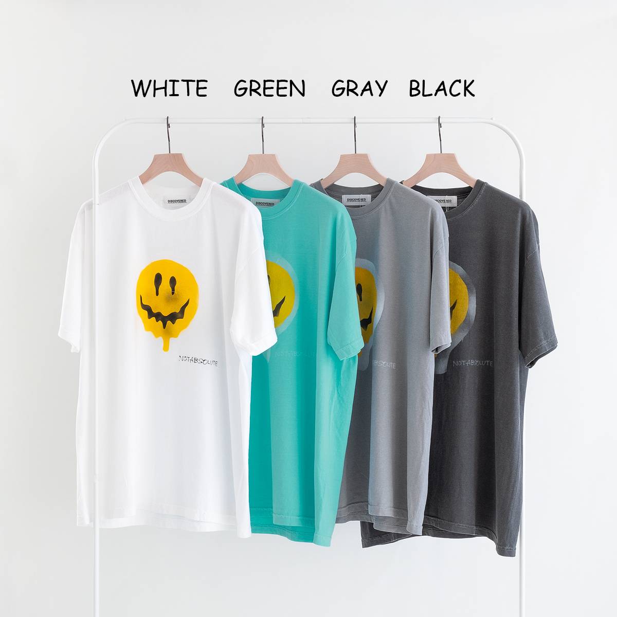 スマイル ショート スリーブ Tシャツ（4色）｜DISCOVERED