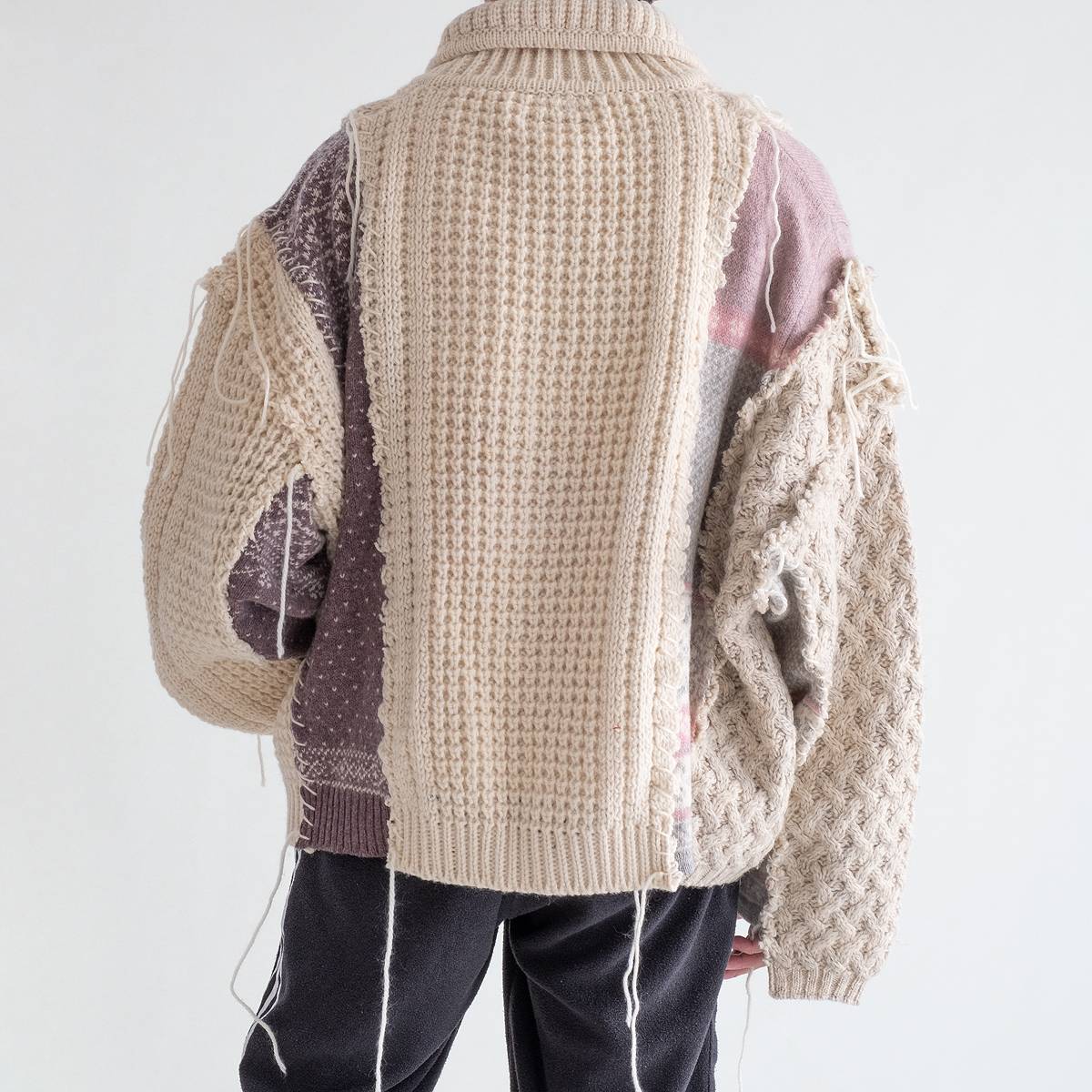 ノルディック コラージュ ニット カーディガン｜DISCOVERED