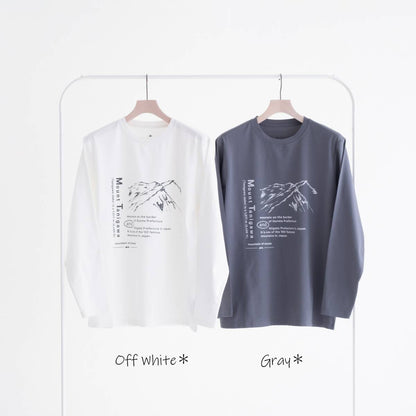 マウンテンオブムーズ コラボ Mt Tanigawa ロング スリーブ Tシャツ（2色）｜Snow Peak