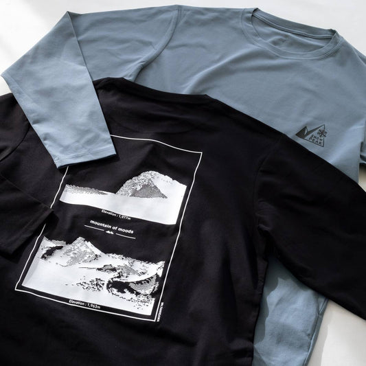 マウンテンオブムーズ コラボ Mt Tanigawa ロング スリーブ Tシャツ（2色）｜Snow Peak