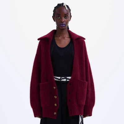 nakedgauge FOX FUR CARDIGAN（2色）