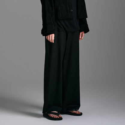 WOOL GABARDINE ASHLEY SLACKS - ウール ギャバジン アシュリー スラックス | nakedgauge