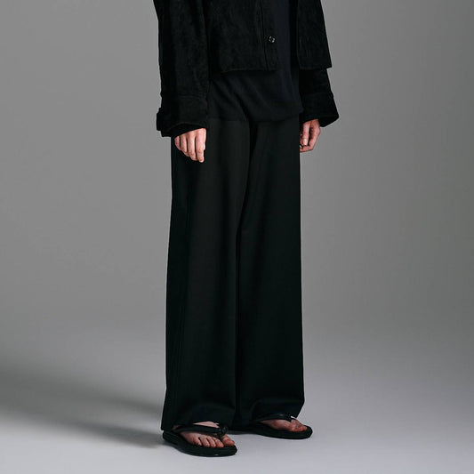 WOOL GABARDINE ASHLEY SLACKS - ウール ギャバジン アシュリー スラックス | nakedgauge