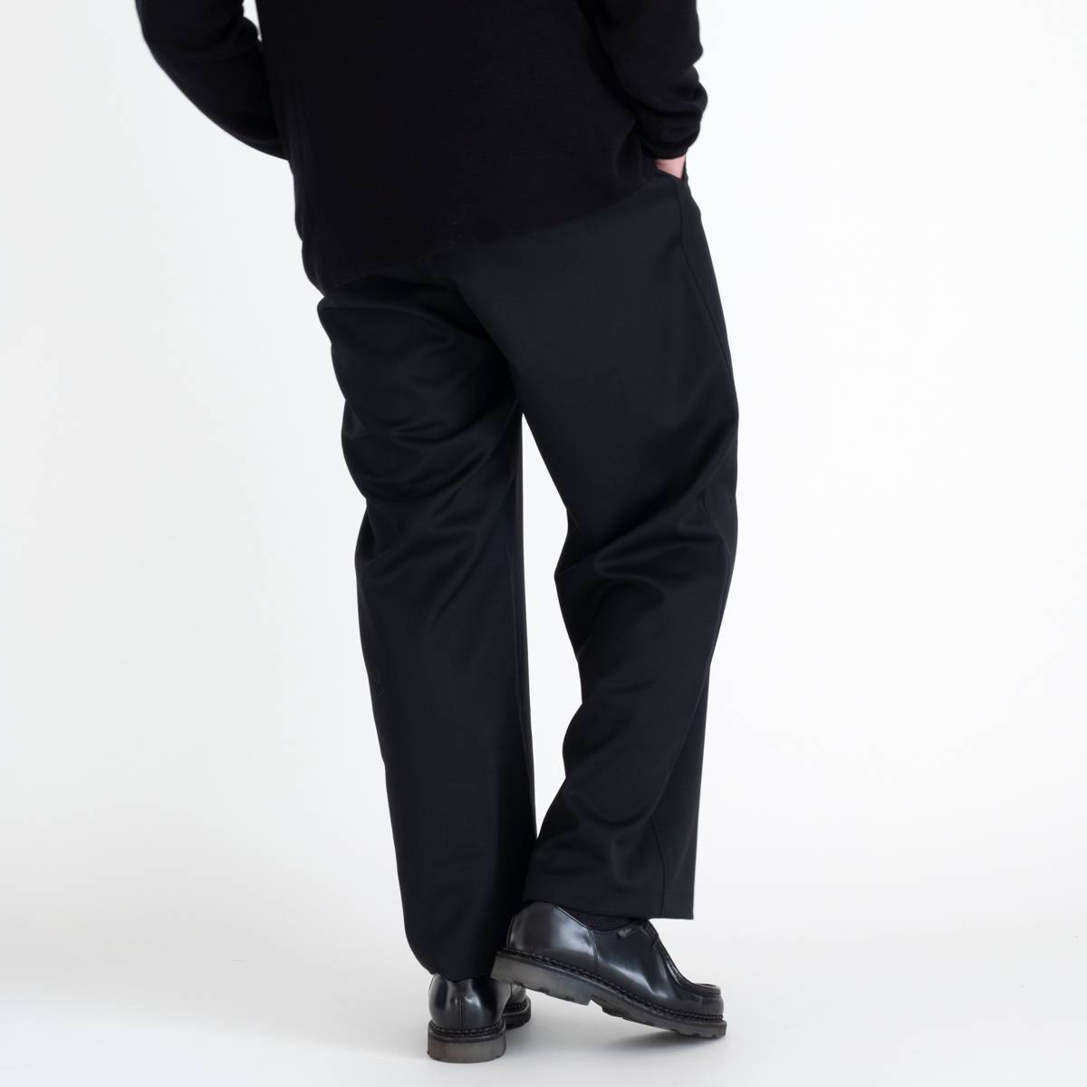 WOOL GABARDINE ASHLEY SLACKS - ウール ギャバジン アシュリー スラックス | nakedgauge